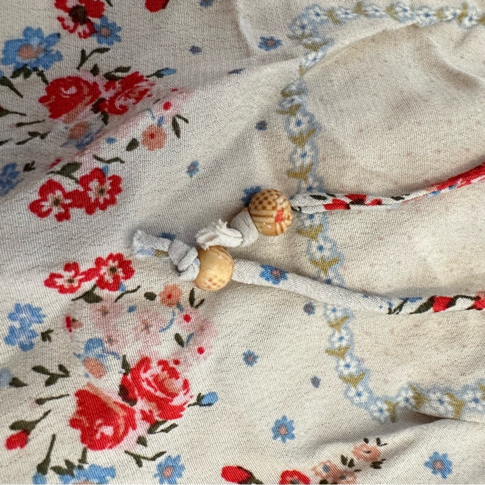 Wild Fable Floral Patchwork Hankerchief Top XXS Halter Cottagecore Boho Festival - Picture 4 of 9